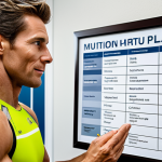 Personalized Nutrition**

"A sports nutritionist in a bright, modern office, consulting with a fully clothed male triathlete wearing athletic apparel. Charts displaying dietary information are visible. Focus on a healthy meal plan. Safe for work, appropriate content, fully clothed, professional setting, perfect anatomy, correct proportions, natural pose."

**